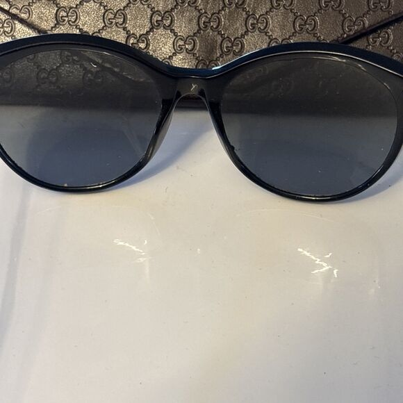 Gucci Crystal Bamboo Cat Eye Sunglasses Polarized Italy Black GG 3771 main image 14